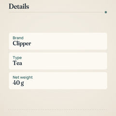 Clipper Organic Green Tea Bags – product details