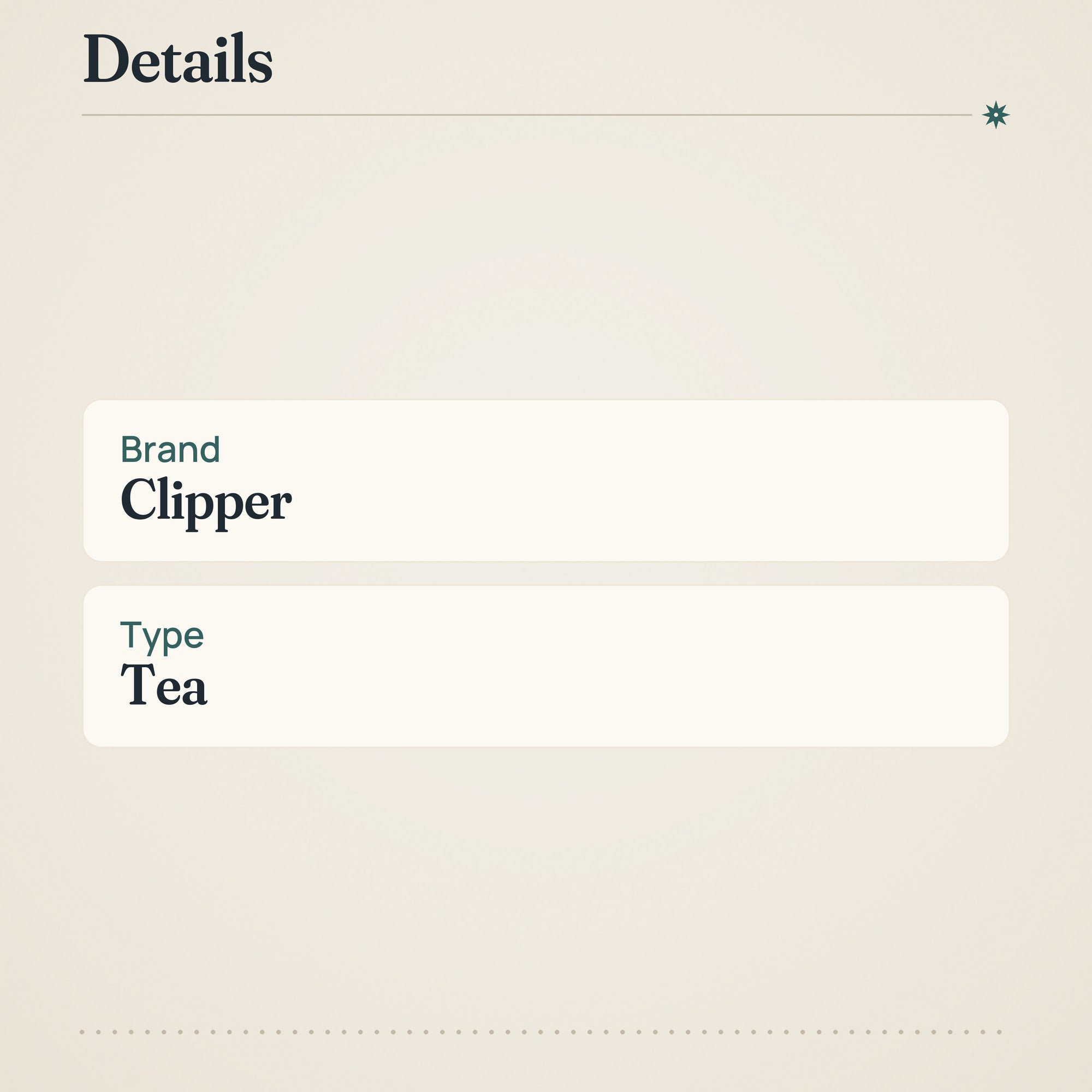Clipper Organic White Tea with Raspberry – product details