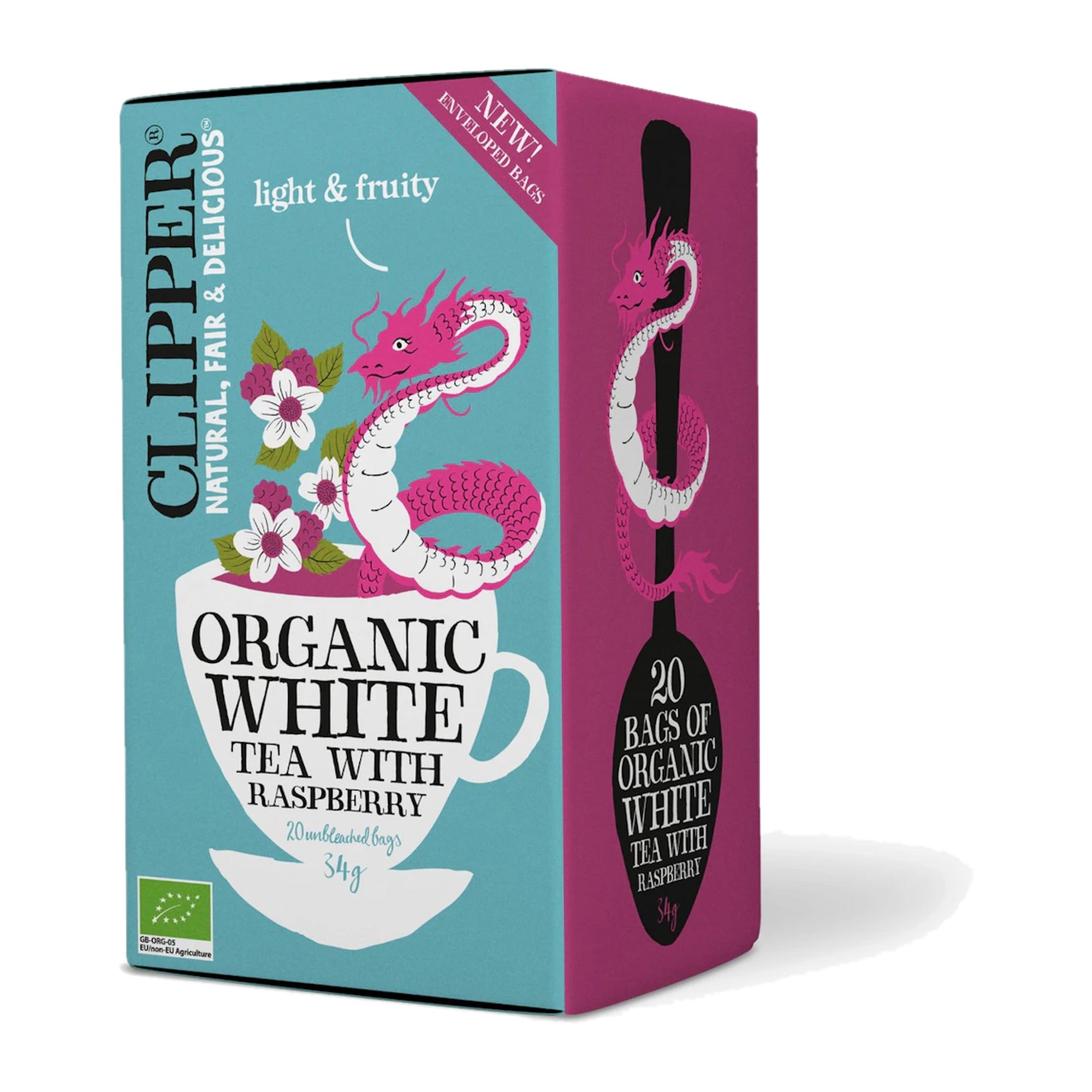 Clipper Organic White Tea with Raspberry – product photo