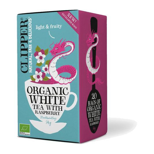 Clipper Organic White Tea with Raspberry – product photo