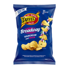 Taffel Broadway Sour Cream & Onion Chips 135g – product photo