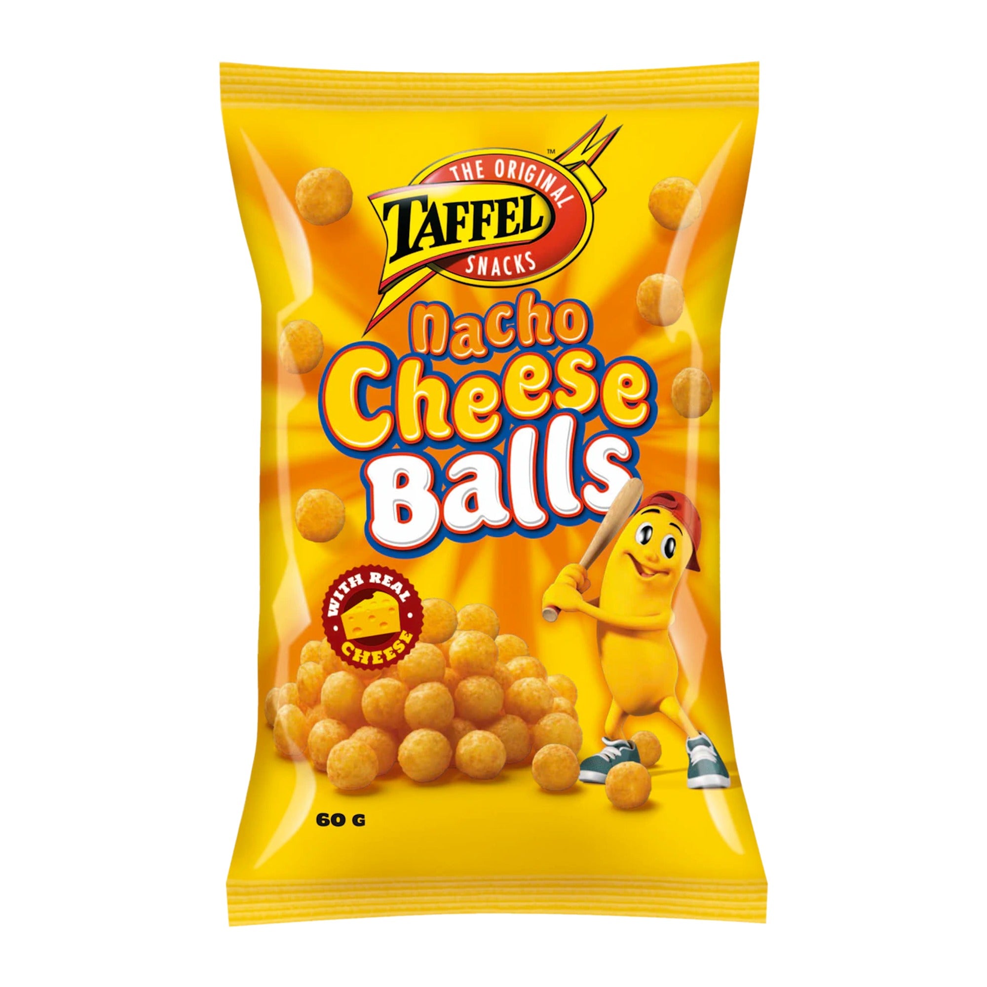 Taffel Nacho Cheese Balls Snack 60g – product photo