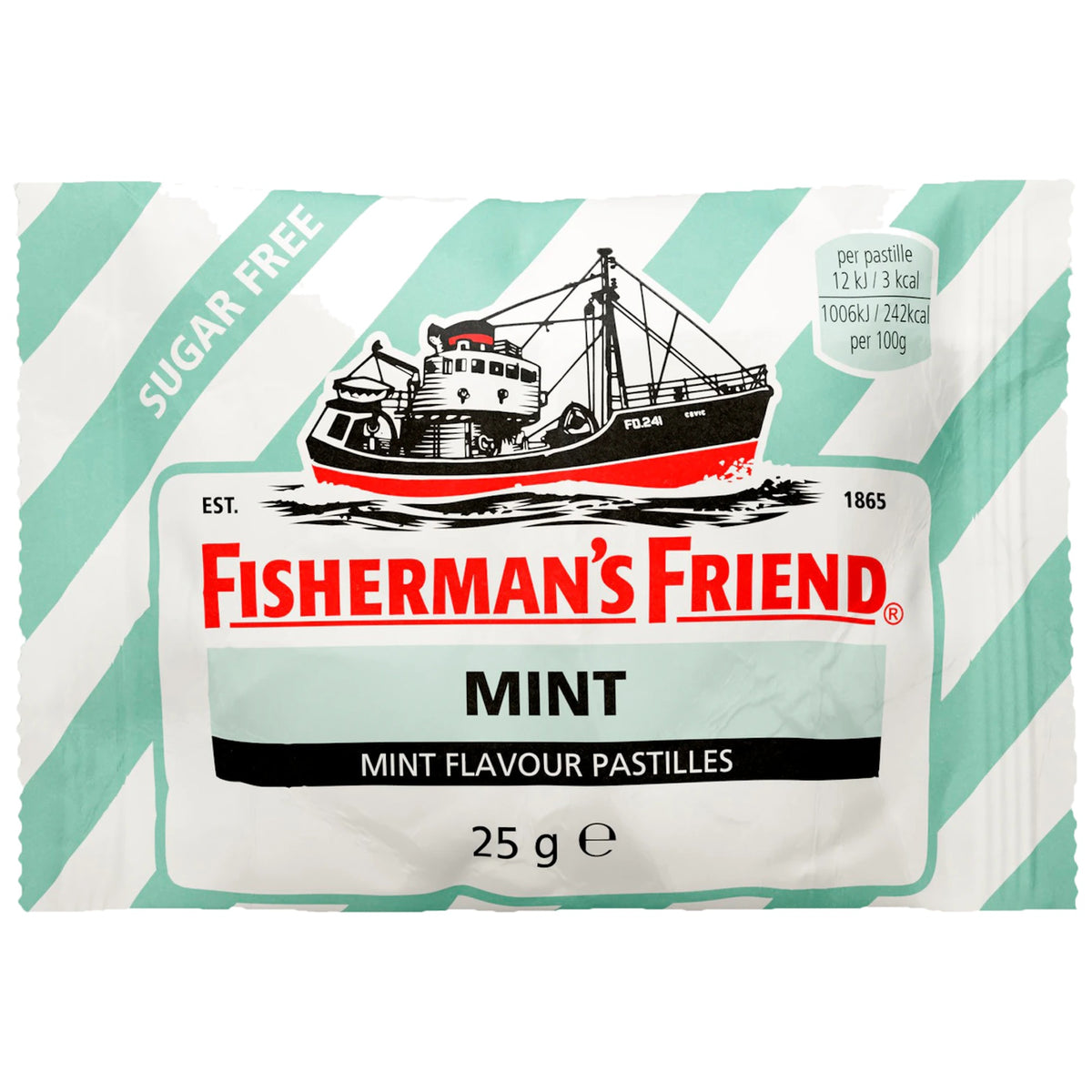 Fisherman's Friend Sugar-Free Mint Pastilles 25g Pack – product photo