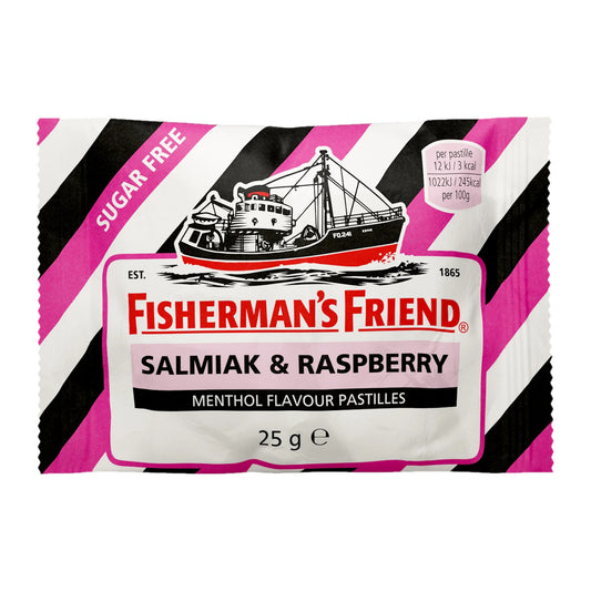 FISHERMAN'S FRIEND Sugar-Free Salty Raspberry Pastilles 25g – product photo