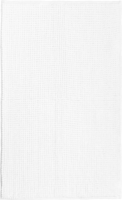 House bathroom mat Chenille 50x80 cm white