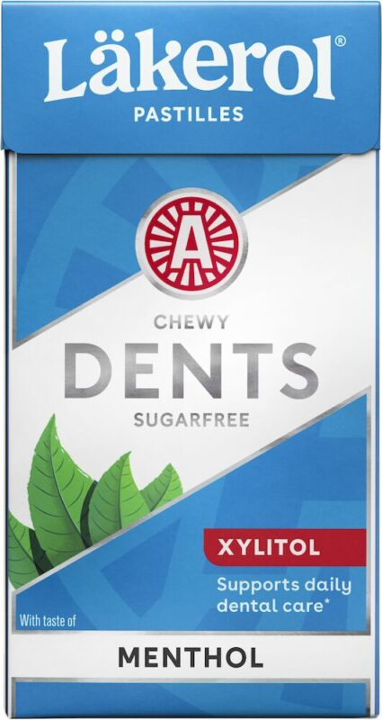 Cloetta Lakerol Dents Menthol Pastilles 36g Box - Soposopo