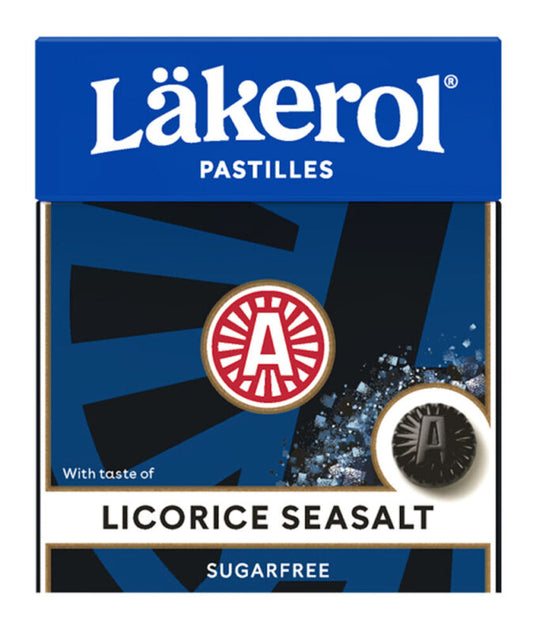 Cloetta Läkerol Seasalt- Sugar Free Licorice Pastille 25g - Soposopo