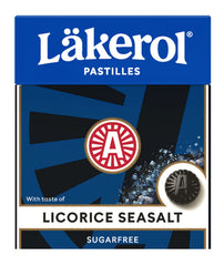 Cloetta Läkerol Seasalt- Sugar Free Licorice Pastille 25g - Soposopo