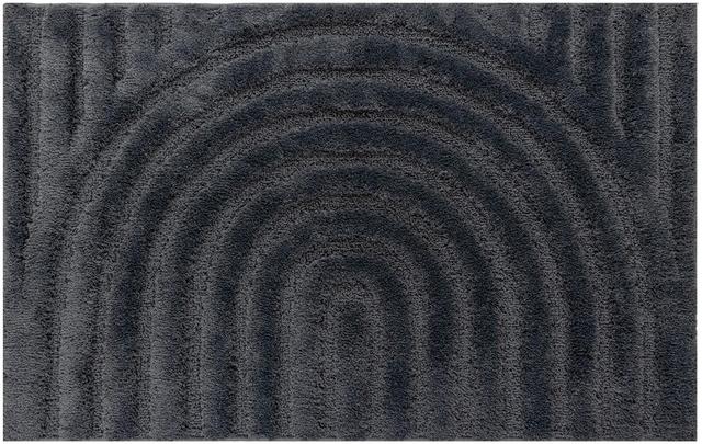 House bathroom mat Art Deco 50x80 cm dark gray