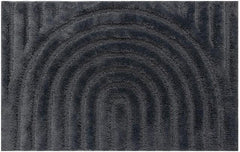 House bathroom mat Art Deco 50x80 cm dark gray