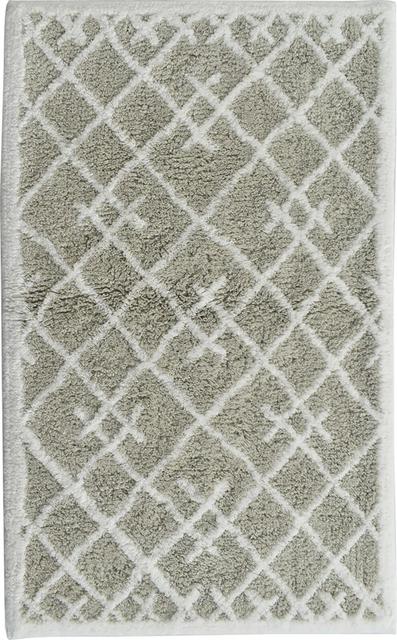 House bathroom mat Check 50x80 cm gray | Soposopo