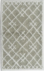 House bathroom mat Check 50x80 cm gray | Soposopo