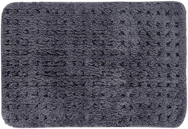 House bathroom mat Waffle 40x60 cm dark gray | Soposopo