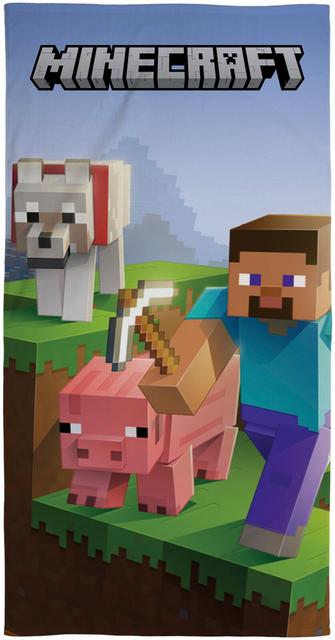 Children's bath towel Minecraft 70x140 cm - Soposopo