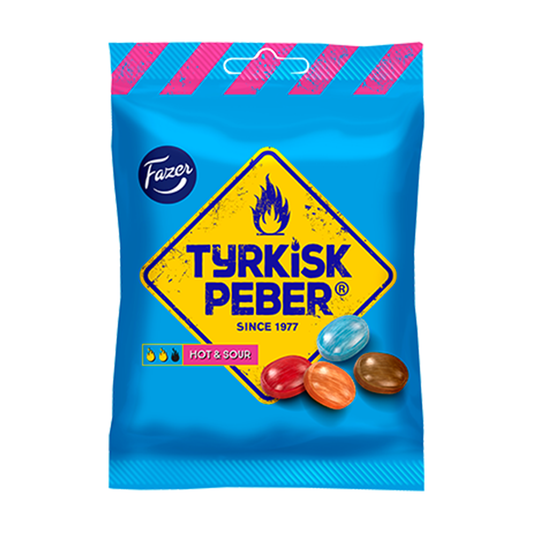 Fazer Tyrkisk Peber Hot & Sour Licorice 150g - Soposopo
