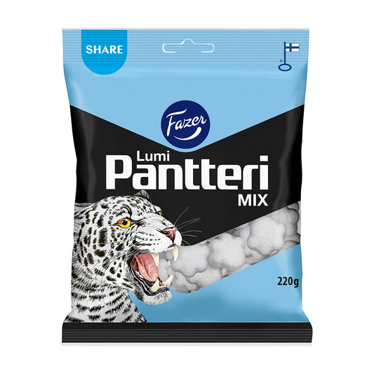 Fazer Pantteri Lumi Salty-Sweet Licorice 220g Pack - Soposopo