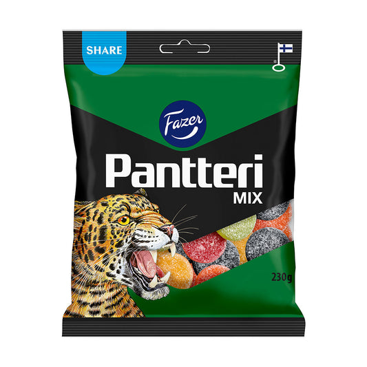 Fazer Pantteri Mix Licorice 230g - Salty-Sweet Treats - Soposopo