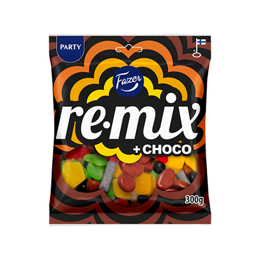 Fazer Remix Assorted Chocolate Gummy Sweets 300g - Soposopo
