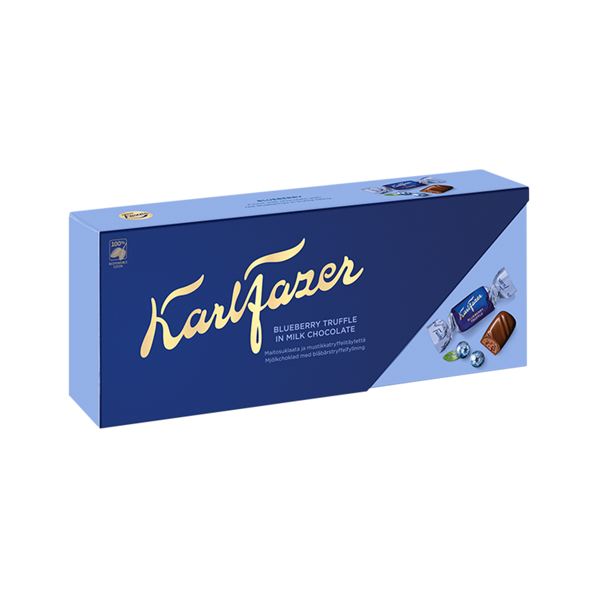 Fazer Blueberry Truffle Chocolate Box 250g - Finnish Treat - Soposopo