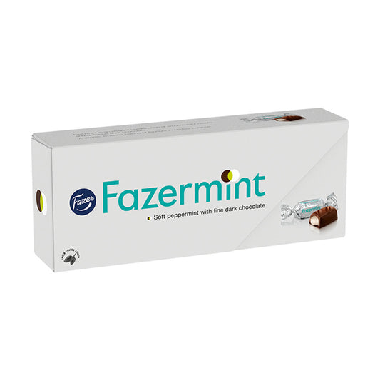 Fazer Fazermint Chocolate 250g Box - Mint Dark Chocolate - Soposopo