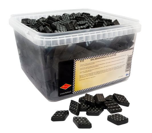Halva Salmiakki Licorice 2kg Box - Finnish Treat - Soposopo