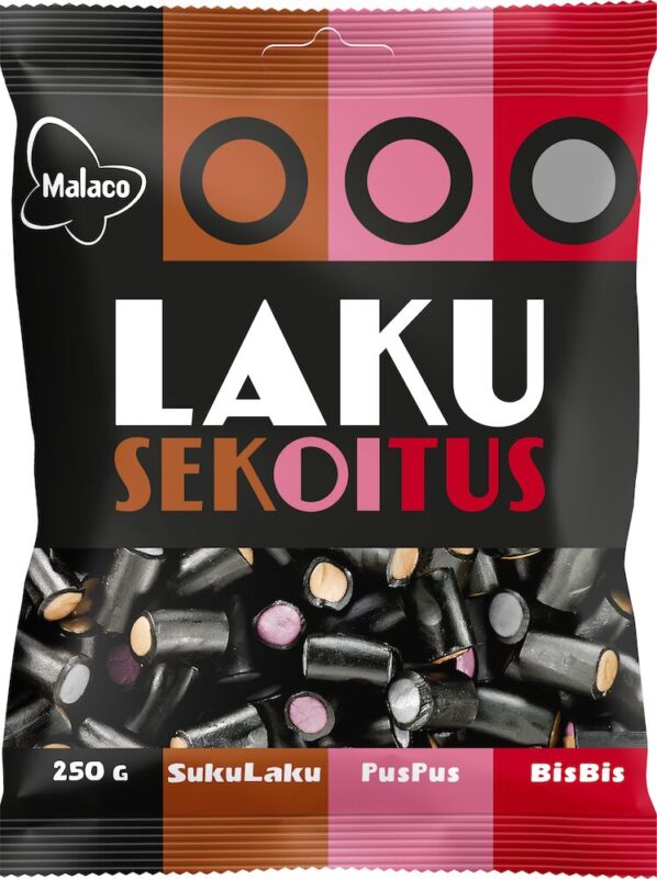 Malaco Lacquer Mixture Liquorice 250g - Finnish Treats - Soposopo