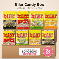 Ahlgrens Bilar - 4 Flavor Set - Soft Chewy Swedish Candy Cars 24 pack -2.7kg