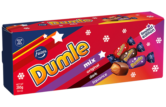 Fazer Dumle Mix Chocolate Toffee Box 295g | Christmas Gift Box