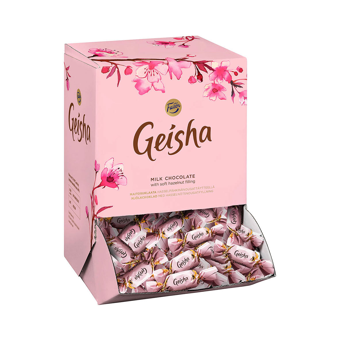 Fazer Geisha Milk Chocolate with Hazelnut Filling 3kg Box - Soposopo