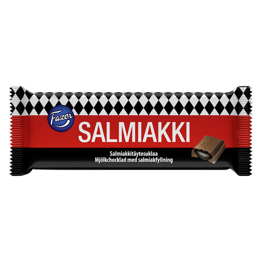 Fazer Salty Liquorice Chocolate Bar 100g - Soposopo