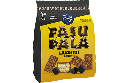 Fazer Fasupala Lakritsi Waffle Wafer Bites 199 g