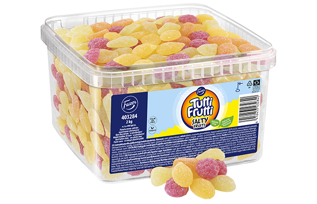 Fazer Tutti Frutti Salty Fruits Bulk Candy 2 kg | Fruit Gummies