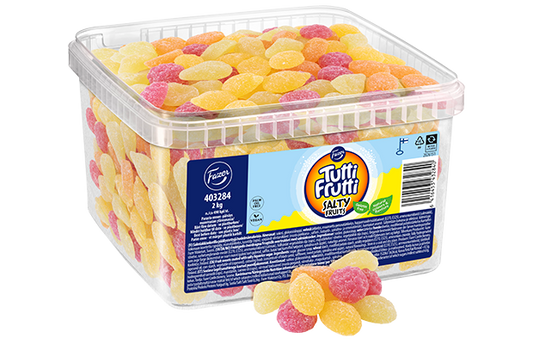 Fazer Tutti Frutti Salty Fruits Bulk Candy 2 kg | Fruit Gummies