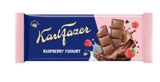 Fazer Karl Fazer Raspberry Yoghurt Chocolate Bar 121g