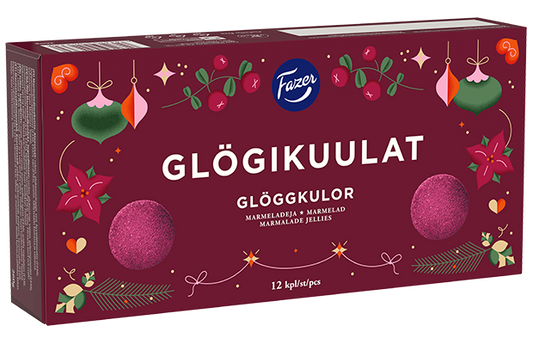 Fazer Glögikuulat 260 g | Mulled Wine Flavor Candy Balls
