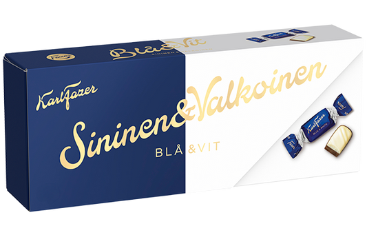 Karl Fazer Blue & White Chocolate Pralines 250 g | Milk & White