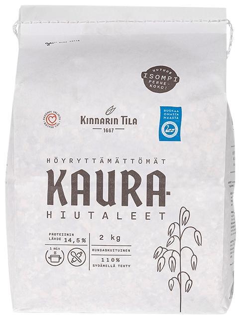 Kinnarin Tila Unsteamed Oat Flakes 2 kg - Soposopo