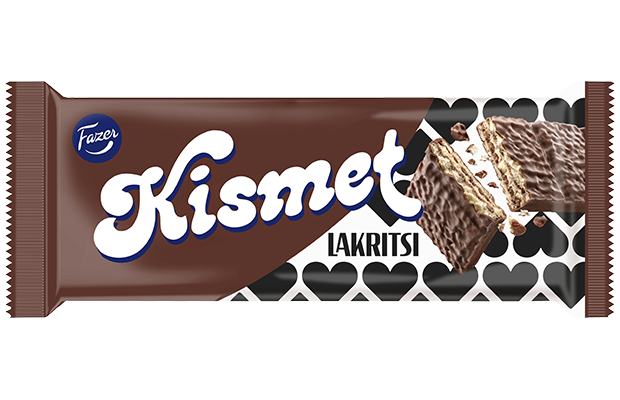 Fazer Kismet Lakritsi Waffle Bar 41 g | Crispy Wafer with Licorice