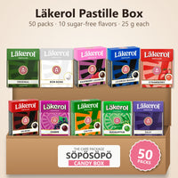 Cloetta Läkerol Sugar Free Licorice Pastilles Mix Set 50 Pack
