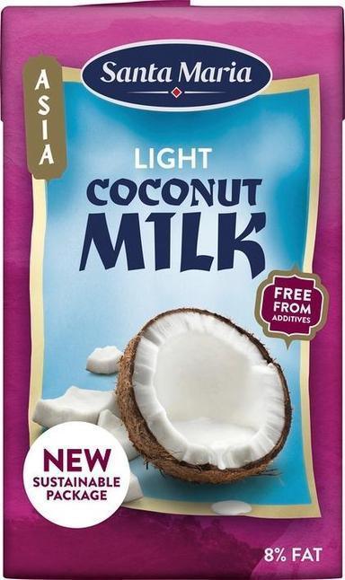 Santa Maria Coconut Milk Light Coconut Milk Low fat 250 ml - Soposopo