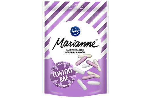 Fazer Marianne Lakritsirae 150 g | Crispy Coated Licorice Pearls