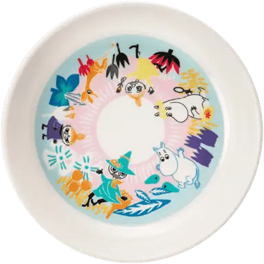 Martinex Moomin melamine deep plate Meadow - Soposopo