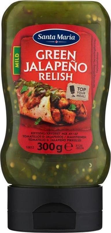 Santa Maria Green Jalapeño Relish pickles 300g - Soposopo