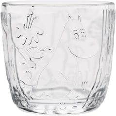 Moomin Arabia Finland Moomin Drinking Glass 28cl 2pcs Clear - Soposopo
