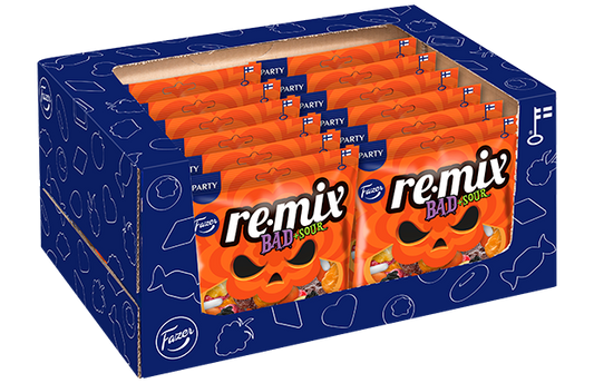 Fazer Remix Bad +Sour Halloween Candy Bag 300 g | Sour Fruit