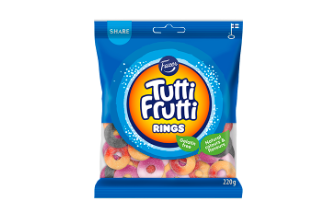 Fazer Tutti Frutti Rings Gummy 220g - Assorted Flavors