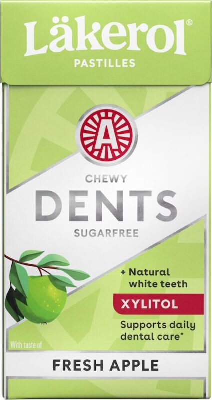 Cloetta Lakerol Apple Fresh Pastilles 36g - Sugar Free Chews - Soposopo