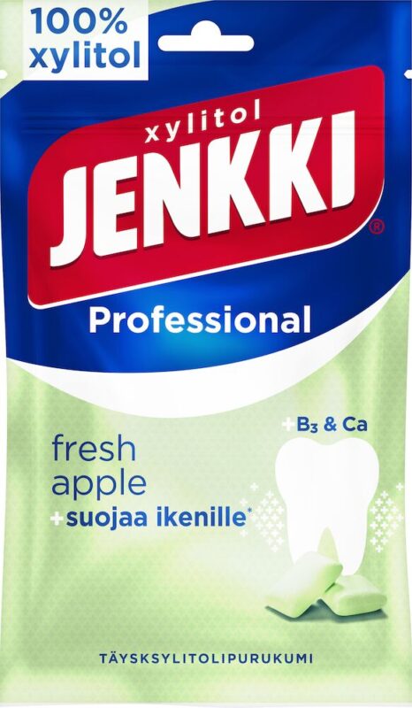 Cloetta Jenkki Fresh Apple Chewing Gum 80g Pack - Soposopo