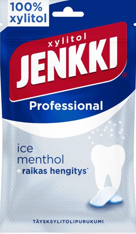 Cloetta Jenkki Xylitol Ice Menthol Chewing Gum 90g - Soposopo