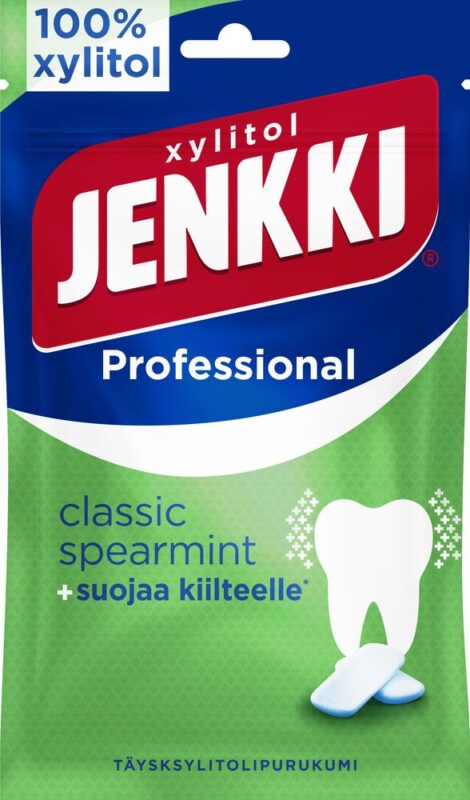 Cloetta Jenkki Xylitol Spearmint Chewing Gum 70g Pack - Soposopo